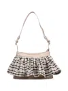 Praying Check-pattern Skirt-style Shoulder Bag In Multi