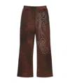 Praying Cheetah Studded Terry Sweatpants In Multi-color