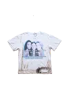 Praying Chinese Farmer Tee White In White
