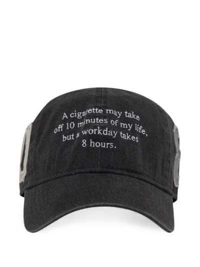 Praying Cig Baseball Cap In Gray