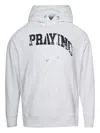 Praying College  Sweatshirt In Gray
