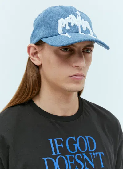 Praying Demon Baseball Cap In Gray