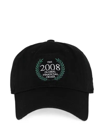 Praying Embroidered Baseball Cap In Black