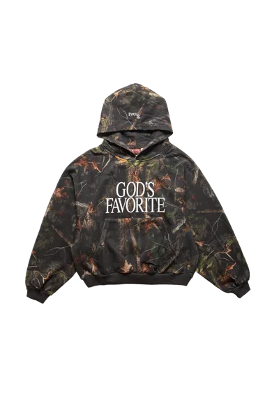 Praying God's Favorite Camo Hoodie Camo In Black