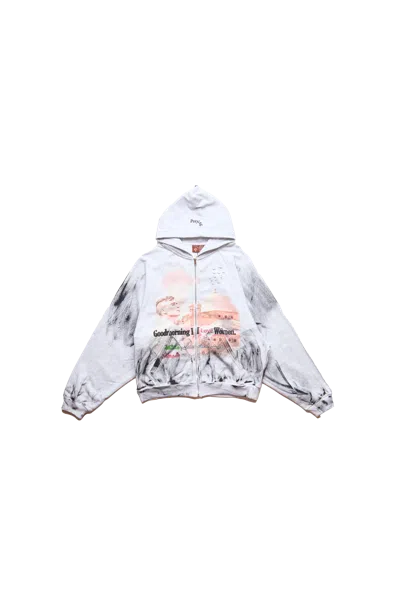 Praying Good Morning Hoodie Grey In Gray