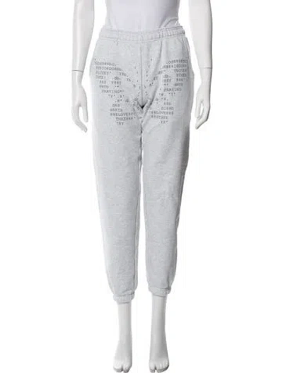 Pre-owned Praying Graphic Print Sweatpants In White