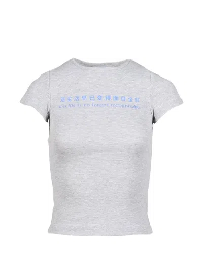 Praying Graphic-print T-shirt In Grey