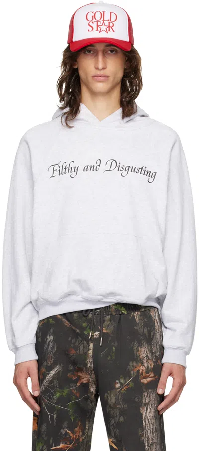 Praying Gray 'filthy' Hoodie In Grey