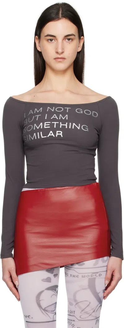 Praying Gray 'not God' T-shirt In B