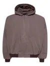 Praying Hooded Zip-up Jacket In Brown