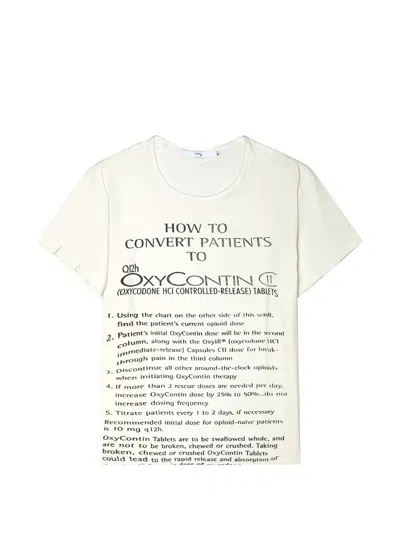 Praying How To Tee Slogan-print Short-sleeve T-shirt In White