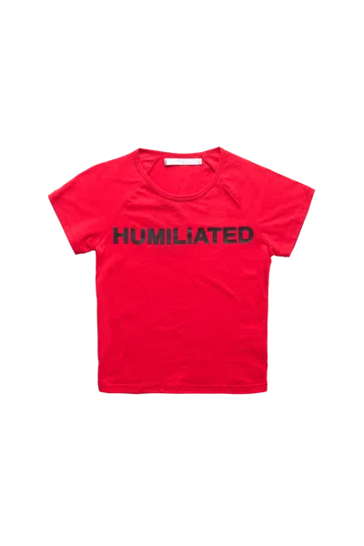 Praying Humiliated Baby Tee Red