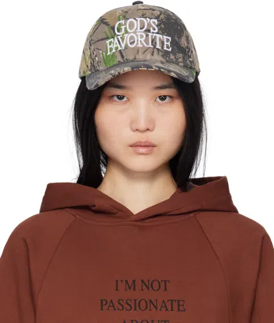 Praying Khaki 'god's Favorite' Cap In Camo