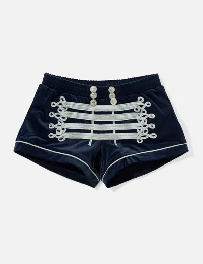 Praying Midnight Blue Women's Shorts In Blue/蓝色/藍色/블루/ブルー
