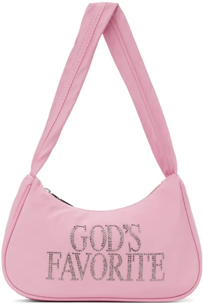 Praying Pink 'god's Favourite' Rhinestone Bag