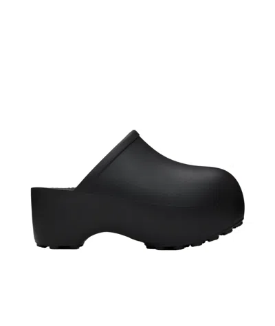 Praying Platform Mules In Black