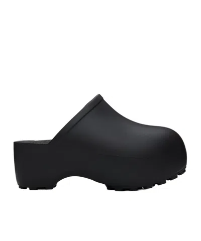 Praying Platform Mules In Black
