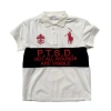 Praying Ptsd Polo Grey In White