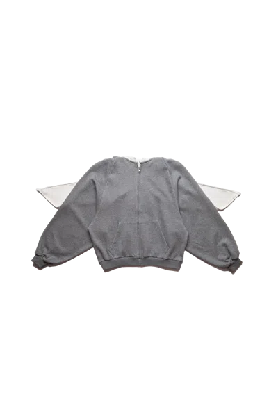 Praying Towel Shroud Hoodie Grey In Gray