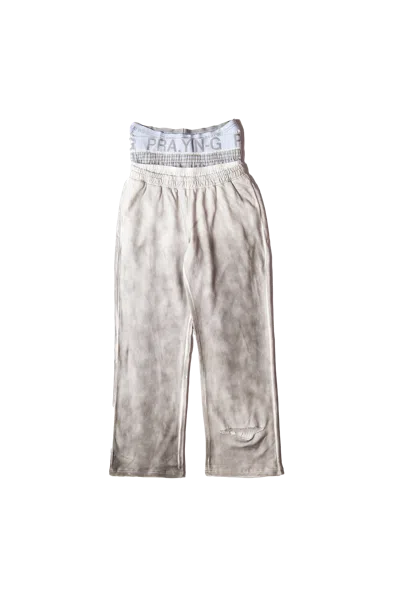 Praying White Boxer Sweats