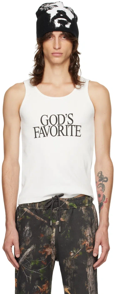 Praying White 'god's Favorite' Tank Top