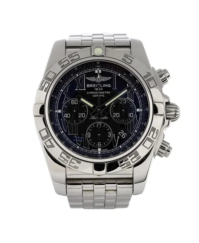 Pre-owned Pre-owned Breitling  Breitling Chronomat Chronograph Automatic Watch In Stainless Steel 44mm In Dial Color: Black