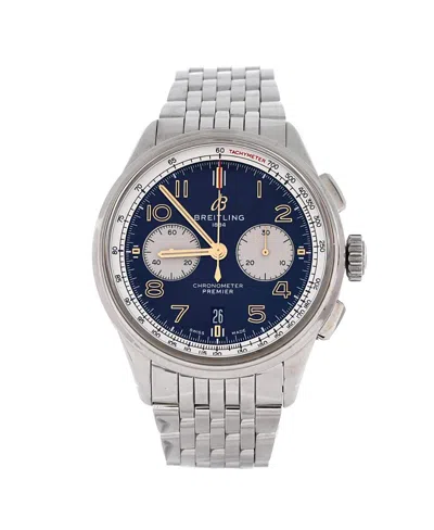 Pre-owned Pre-owned Breitling  Breitling Premier B01 Chronograph Automatic Watch In Stainless Steel 42mm
