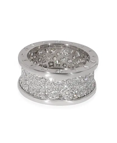 Pre-owned Pre-owned Bvlgari  Bvlgari B. Zero1 18k White Gold Fashion Ring