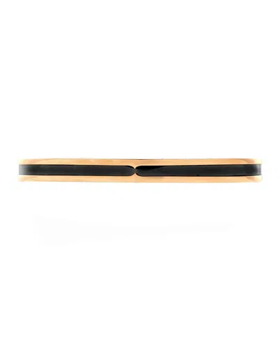 Pre-owned Pre-owned Bvlgari  Bvlgari B. Zero1 Cuff Bracelet 18k Rose Gold And Stainless Steel