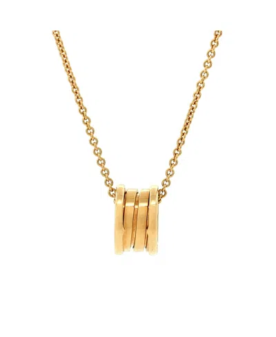 Pre-owned Pre-owned Bvlgari  Bvlgari B. Zero1 Pendant Necklace 18k Gold