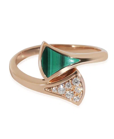 Pre-owned Pre-owned Bvlgari  Bvlgari Diva's Dream 18k Yellow Gold Ring In K Gold