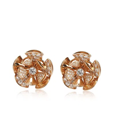 Pre-owned Pre-owned Bvlgari  Bvlgari Divas' Dream 18kt Rose Gold Earrings