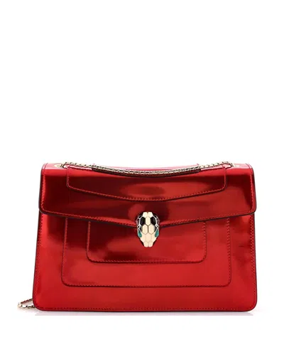 Pre-owned Pre-owned Bvlgari  Bvlgari Medium Serpenti Forever Shoulder Bag Patent