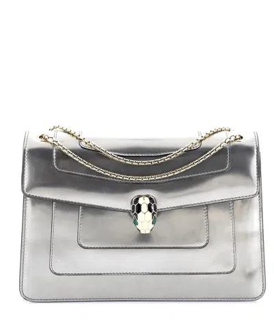 Pre-owned Pre-owned Bvlgari  Bvlgari Medium Serpenti Forever Shoulder Bag Patent