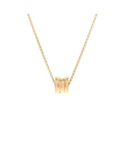 Pre-owned Pre-owned Bvlgari  Bvlgari Mini B. Zero1 Pendant Necklace 18k Gold