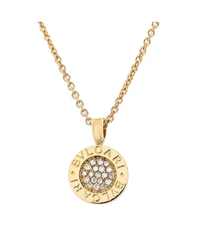 Pre-owned Pre-owned Bvlgari  Bvlgari Pendant Necklace 18k Gold With Diamonds