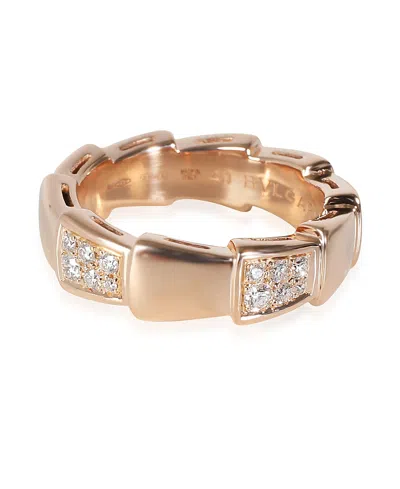 Pre-owned Pre-owned Bvlgari  Bvlgari Serpenti 18k Rose Gold Fashion Ring