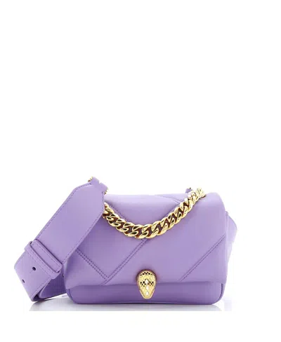 Pre-owned Pre-owned Bvlgari  Bvlgari Serpenti Cabochon Messenger Bag Diagonal Quilted Leather In Purple