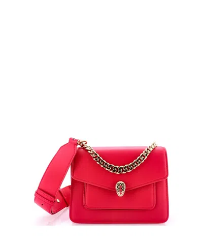 Pre-owned Pre-owned Bvlgari  Bvlgari Serpenti Forever Maxi Chain Crossbody Bag Leather