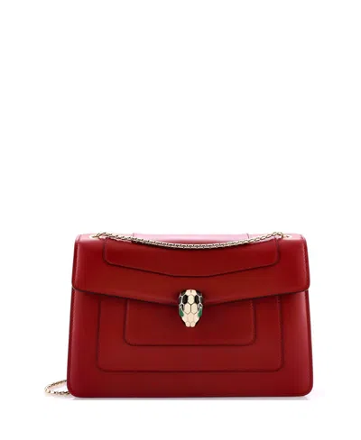 Pre-owned Bvlgari  Bvlgari Serpenti Forever Shoulder Bag Leather