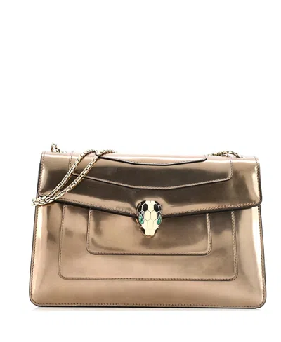 Pre-owned Pre-owned Bvlgari  Bvlgari Serpenti Forever Shoulder Bag Patent