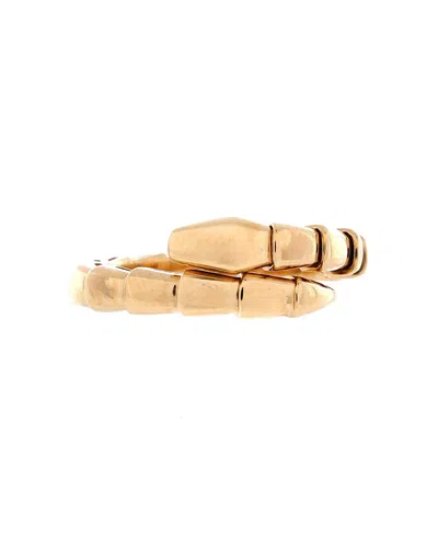 Pre-owned Pre-owned Bvlgari  Bvlgari Serpenti Viper One-coil Ring 18k Gold