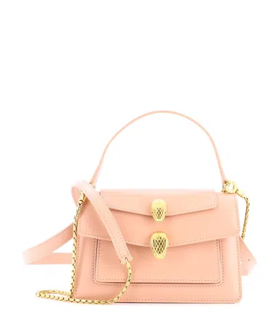 Pre-owned Pre-owned Bvlgari  Bvlgari Small Alexander Wang Convertible Belt Bag Leather In Pink