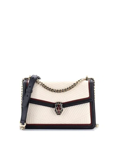 Pre-owned Pre-owned Bvlgari  Bvlgari Small Serpenti Forever Shoulder Bag Quilted Leather In Multi