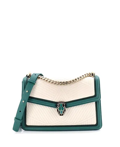 Pre-owned Pre-owned Bvlgari  Bvlgari Small Serpenti Forever Shoulder Bag Quilted Leather In Multi