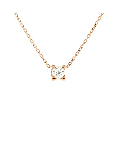 Pre-owned Pre-owned Cartier  Cartier 0.20-0.29ct C De Cartier Necklace 18k Rose Gold And Diamond