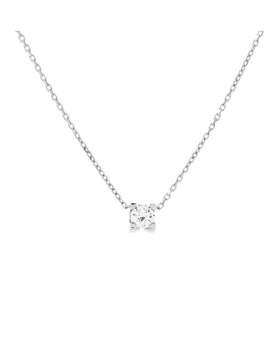Pre-owned Pre-owned Cartier  Cartier 0.20-0.29ct C De Cartier Necklace 18k White Gold And Diamond, 15 - 16.75"