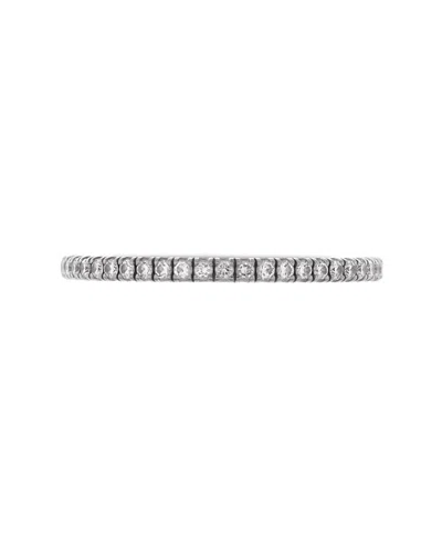 Pre-owned Pre-owned Cartier  Cartier 1.5mm Etincelle De Cartier Eternity Wedding Band Ring 18k White Gold Diamonds