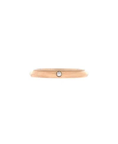 Pre-owned Pre-owned Cartier  Cartier 2.6mm 1895 Wedding Band Ring 18k Rose Gold With Diamond
