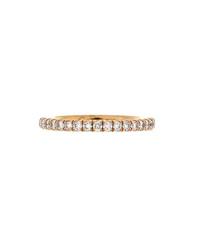 Pre-owned Pre-owned Cartier  Cartier 2mm Etincelle De Cartier Eternity Wedding Band Ring 18k Rose Gold And Diamonds